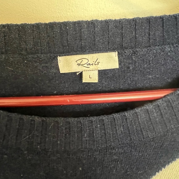 Rails Lightning Bolt Navy Sweater. Size large. - Picture 3 of 4